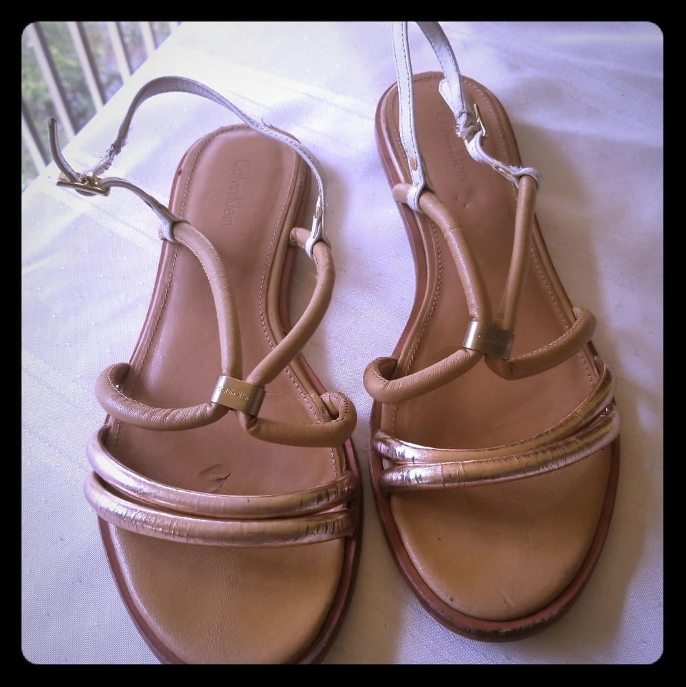 *PRE LOVED* Calvin Klein  Leather Sandal
